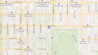 Map for Humboldt Apartments - Denver, CO