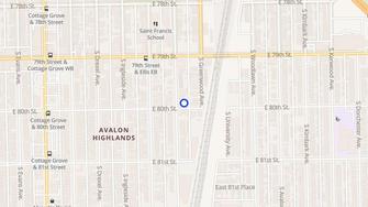 Map for 7953-59 S Dobson Ave - Chicago, IL