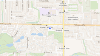 Map for Stone Creek Apartments - Fort Collins, CO