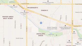 Map for Antelope Gardens Apartments - Lincoln, NE
