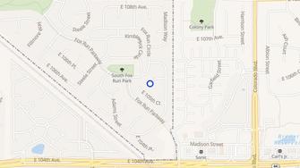 Map for 3392 East 106th Court - Northglenn, CO