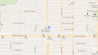 Map for 1701 N 7th Ave Apartments - Phoenix, AZ