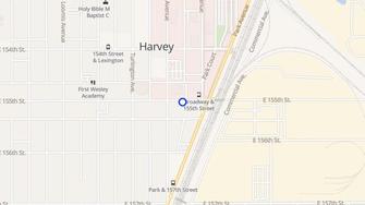 Map for South Suburban YMCA Senior Housing - Harvey, IL