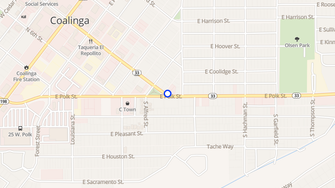 Map for Valle del Sol Senior Apartments - Coalinga, CA