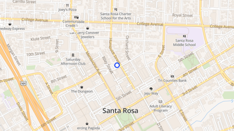 Map for Humboldt Apartments - Santa Rosa, CA