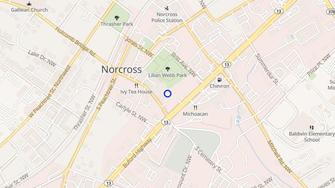 Map for The Brunswick - Norcross, GA