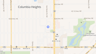 Map for Columbia Court Townhomes - Columbia Heights, MN