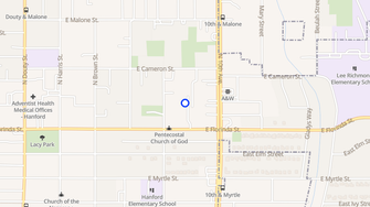 Map for Shamrock Gardens Apartments - Hanford, CA