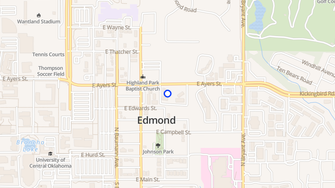 Map for The Parke at Central - Edmond, OK