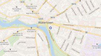 Map for 8-20 Riverside Apartments - Watertown, MA