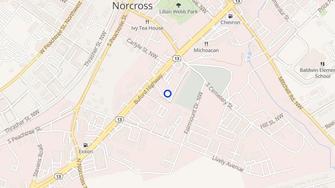 Map for Waverly Manor - Norcross, GA