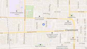 Map for Claremont Manor - Claremont, CA