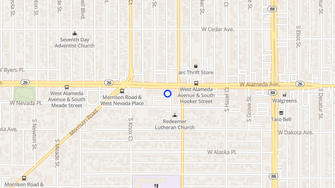 Map for Westwood Crossing - Denver, CO
