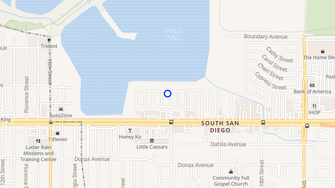 Map for Bayside Palms Mobilehome Village - San Diego, CA