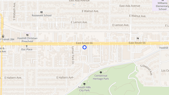 Map for Meadowood Apartments - Glendora, CA