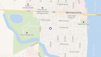 Map for Willow Apartments - Winneconne, WI