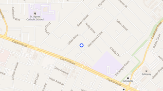 Map for Mendocino Apartments - Concord, CA