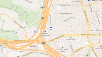 Map for Monarch Apartments - Walnut Creek, CA