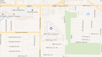 Map for Burgundy II Condominiums - Bradenton, FL
