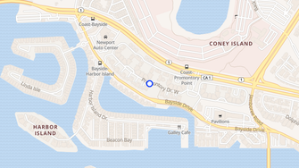 Map for Promontory Point Apartments - Newport Beach, CA