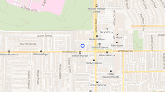 Map for Ala Moana Apartments - Costa Mesa, CA