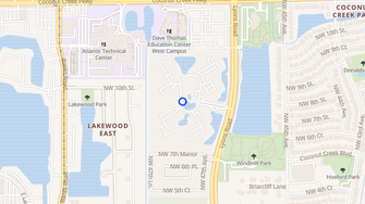 Map for Coco Parc Apartments - Coconut Creek, FL
