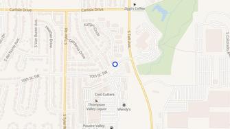 Map for Thompson Valley Apartments - Loveland, CO