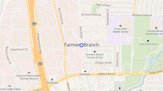 Map for Park Forest Apartments - Farmers Branch, TX