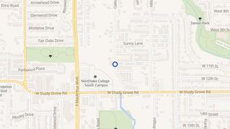 Map for Oakland Oaks Apartments - Irving, TX