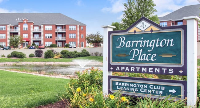 Barrington Place Apartments Monument Sign
